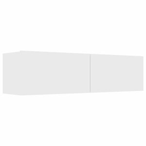 vidaXL telerikapp, valge, 120 x 30 x 30 cm, tehispuit