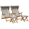 vidaXL Deck Chair 4 pcs 3 positsioon Tugev Eukal&uuml;pti Puit