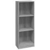 vidaXL 3 riiuliga raamaturiiul hall Sonoma tamm 40x24x109 cm tehispuit