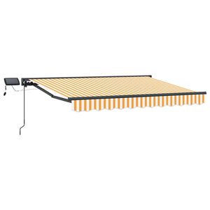 vidaXL Manuaalne varikatus LED-idega 2,5 x 2 m Pol&uuml;ester PU-kattega
