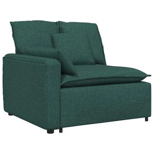 vidaXL mooduldiivani k&auml;etoe otsamoodul patjadega, tumeroheline, 100 cm
