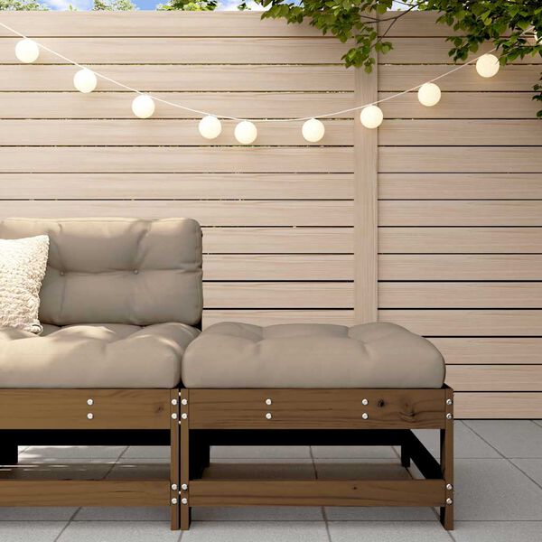 vidaXL aia jalapink padjaga, meepruun, toekas m&auml;nnipuit