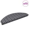 vidaXL Iseliimuvad treppimatid 15 pcs Hall 65 x 21 x 4 cm