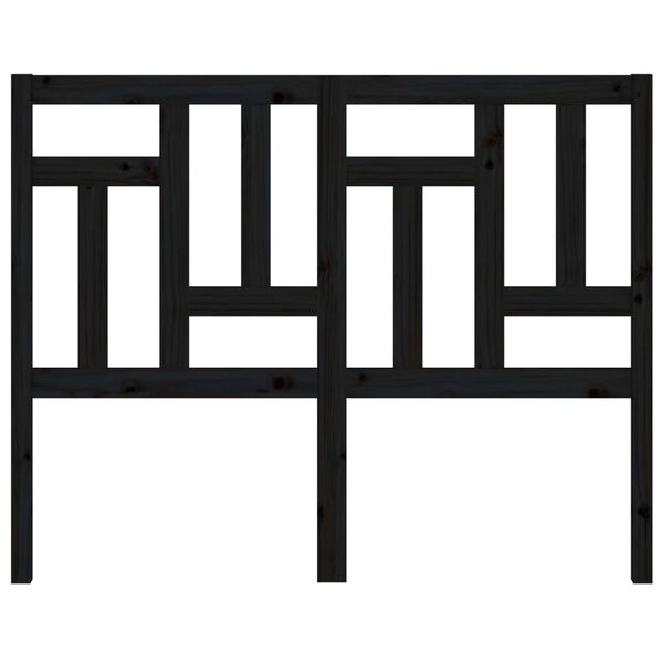 vidaXL voodipeats, must, 205,5 x 4 x 100 cm, m&auml;nnipuit