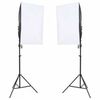 vidaXL fotostuudio komplekt valgustuse, taustapildi ja reflektoriga