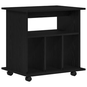 vidaXL Rattaga kapp rattaga Must tamm 60 x 45 x 55 cm Tehispuit