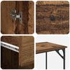 vidaXL Arvutilaud sahtliga Vana puit 131 x 48 x 75 cm Tehispuit
