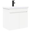 vidaXL Vannitoa vanity &uuml;ksus koos segistiga Valge 61 x 40 x 74,5 cm