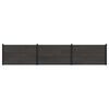 vidaXL Aia komplekt 3 tk 526 x 105 cm WPC ja Alumiinium Must