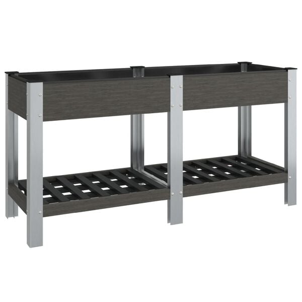 vidaXL aia taimelava riiuliga, hall, 175 x 50 x 75 cm, WPC