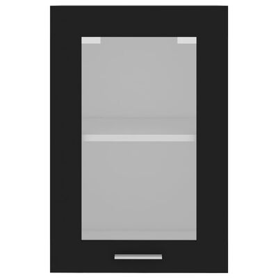 vidaXL köögikapp, must, 40 x 31 x 60 cm, puitlaastplaat