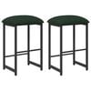 vidaXL Baaritool 2 tk Tumeroheline 40 x 32 x 74 cm Tehispuit