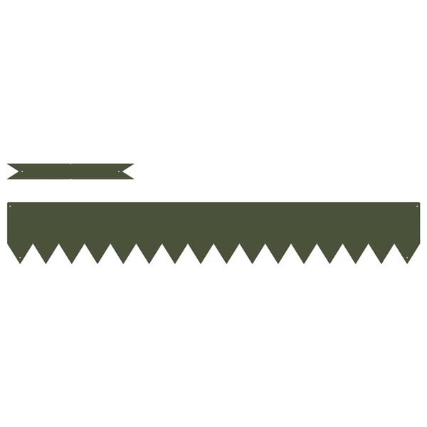 vidaXL Murupiire 50 pcs Küpset roheline 100 x 0.05 x 20 cm