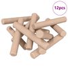vidaXL Puitpulk 12 pcs Pruun &Oslash;6 x 40 mm T&auml;ispuit