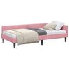 vidaXL Nurgavoodi raam peaga Roosa 80 cm x 200 cm Samet