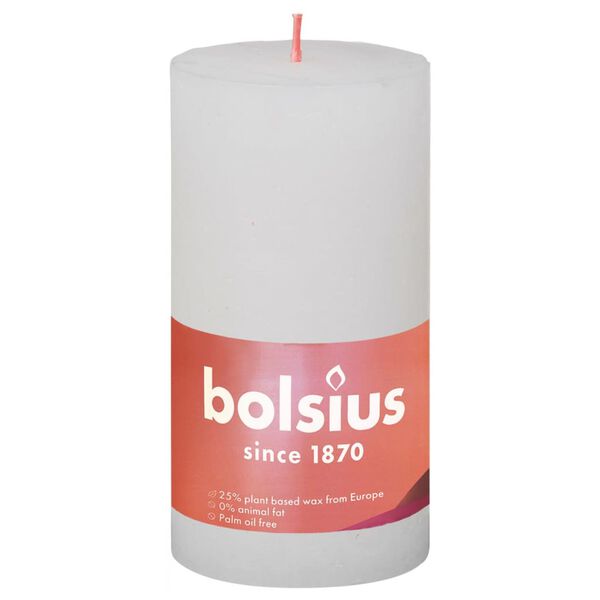 Bolsius sammasküünlad Shine 4 tk 130 x 68 mm pilvevalge