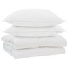 vidaXL Suletekk padjaga 3 pcs Valge Mikrofiiber