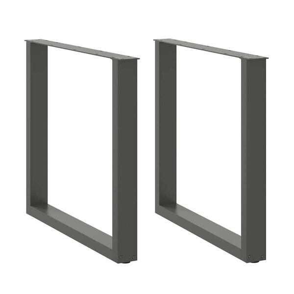 vidaXL söögilaua jalad U-kujulised 2 tk, antratsiithall, 90 x (72-73) cm, teras