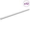 vidaXL Kapi vars 12 pcs H&otilde;bedane 764 x 15 x 29 mm Alumiiniumisulamist