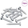 vidaXL Puidust Kruvi 12 pcs H&otilde;bedane M4 x 28 mm Raud