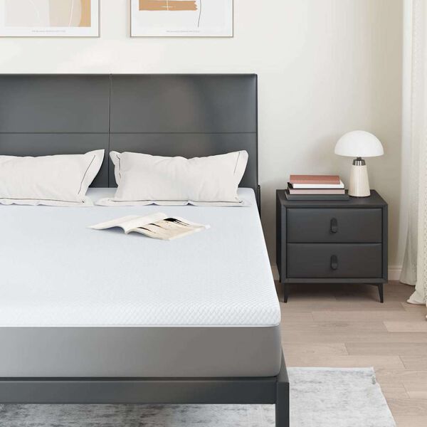 vidaXL Madratsi kate Valge 140 x 200 cm Jakardi kangas