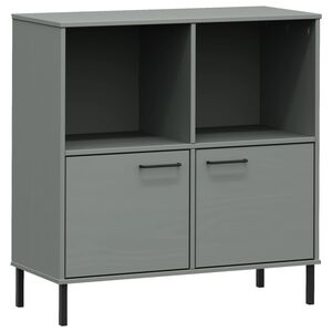 vidaXL raamatukapp metalljalgadega hall 90x35x90,5 cm t&auml;ispuit "OSLO"