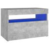 vidaXL &ouml;&ouml;kapid ja LED-tuled 2 tk, betoonhall, 60x35x40 cm
