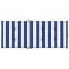 vidaXL kõrged toolipadjad 2 tk, sinise/valge triibuline, kangas