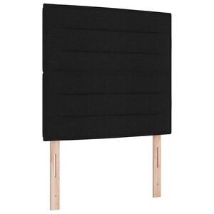 vidaXL Karbi vedrumadrats madratsiga LEDiga Must 90 x 200 cm kangas