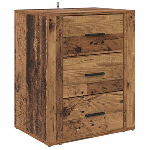 vidaXL &Ouml;&ouml;lambi kapp sahtliga Vana puit 35 x 50 x 60 cm Tehispuit