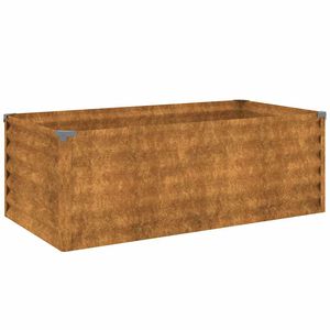vidaXL taimekast, 770 x 50 x 36 cm, Corten-teras