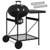 vidaXL S&uuml;si grill suitsetaja torudega 91 x 71 x 107 cm Teras Must