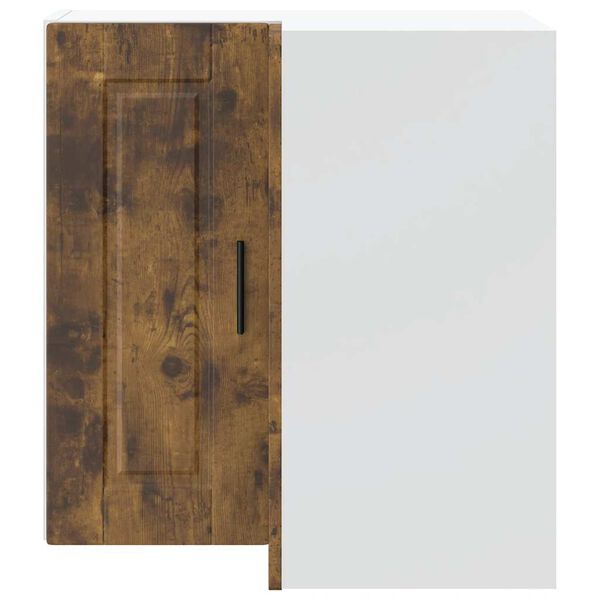 vidaXL köögi seinanurgakapp Porto, suitsutatud tamm, tehispuit