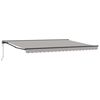 vidaXL Kailastud raam Helehall 450 &times; 300 cm Pol&uuml;ester PU-kattega