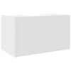vidaXL kirjutuslaua korrastaja, valge, 44,5x24x25 cm, tehispuit