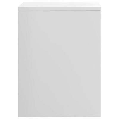 vidaXL öökapid 2 tk, kõrgläikega valge 40 x 30 x 40 cm, puitlaastplaat