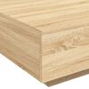 vidaXL kohvilaud LED-tuledega, Sonoma tamm, 80 x 80 x 31 cm