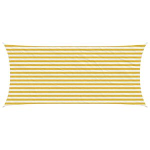 vidaXL P&auml;ikesetelgi sail Kollane ja Valge 2 x 4 m HDPE