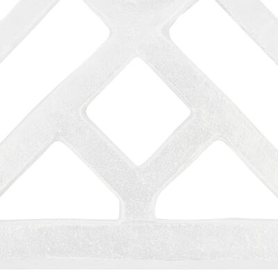 vidaXL päikesevarju alus, valge, 44x44x31 cm, malm