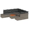 vidaXL Aia Diivanikomplekt padjaga 9 pcs Hall pol&uuml;rotang