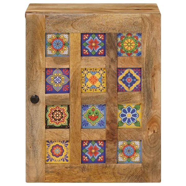 vidaXL Vannitoa rippkapp Neutraalne 38 x 33,5 x 48 cm Tugev mango puu