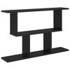 vidaXL Seinariiul Must tamm 80 x 15 x 50,5 cm Tehispuit