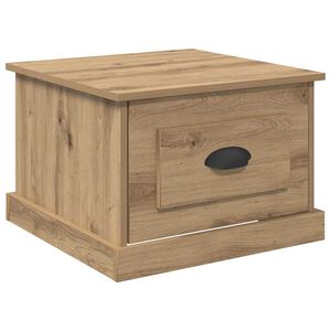 vidaXL Kohvilaud sahtliga K&auml;sit&ouml;&ouml;puu 50 x 50 x 35 cm Tehispuit