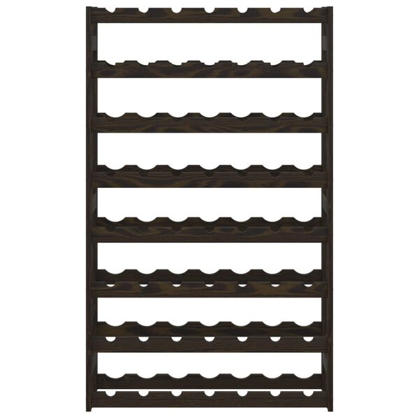 vidaXL veiniriiul 56 pudelile, must, männipuit