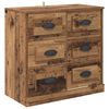vidaXL K&otilde;ide sahtliga Vana puit 70 x 35,5 x 67,5 cm Tehispuit
