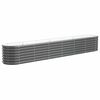 vidaXL aia taimelava, galvaniseeritud teras, 260x40x36 cm, antratsiit
