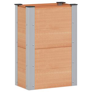 vidaXL K&otilde;rgendatud aia taimelava Pruun 50 x 30 x 72 cm