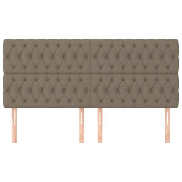 vidaXL peatsiplaat, hall, 200 x 7 x 118/128 cm, kangas