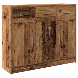 vidaXL puhvetkapp Old Wood 91x28x75 cm Engineered Wood