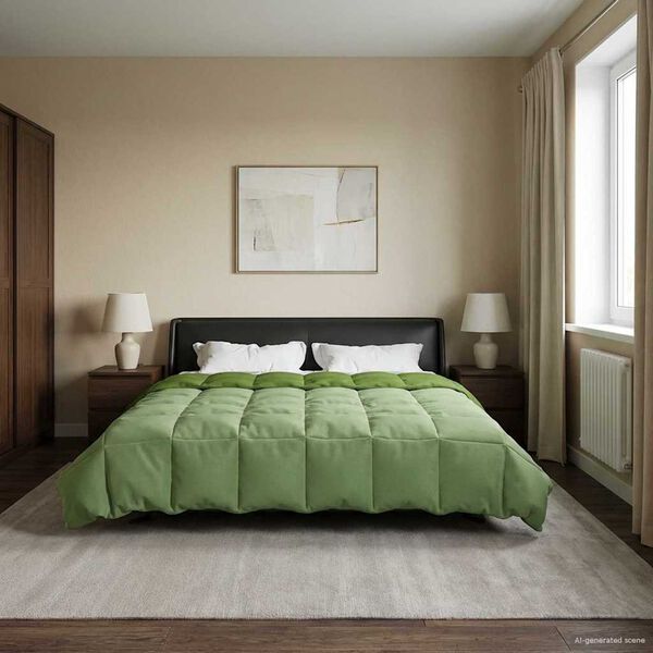 vidaXL Suvised teki Rapistatud Roheline 220 x 260 cm Mikrokiud